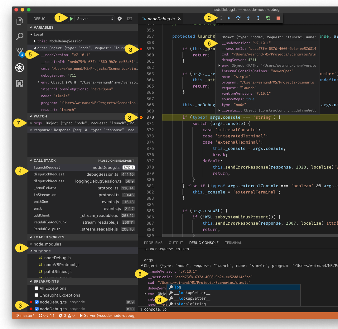 Debugger Extension Visual Studio Code Extension API