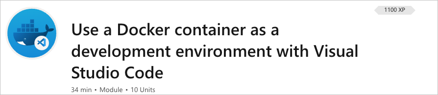 dev containers learn module screenshot