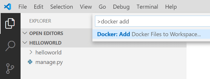 Add Dockerfile to a Python project