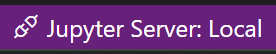 Jupyter Server Status bar item