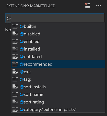 Managing Extensions In Visual Studio Code