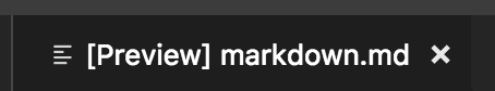 A locked Markdown preview