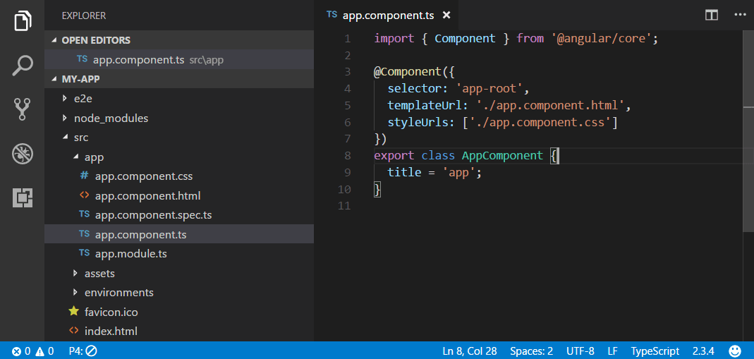 Angular TypeScript Tutorial In Visual Studio Code