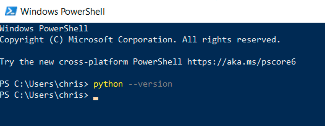 no Python on Windows