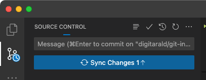 Sync button with one change to push