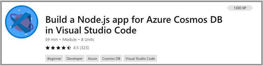 Build a Node.js app for Azure Cosmos DB