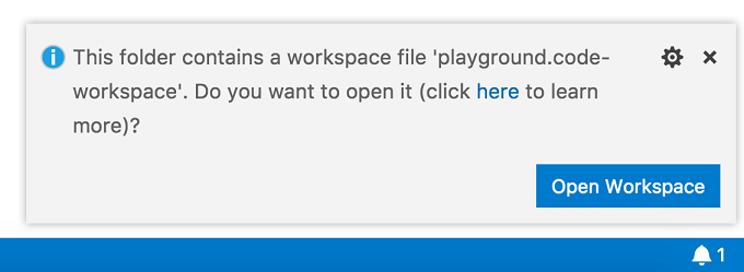 Workspace file prompt