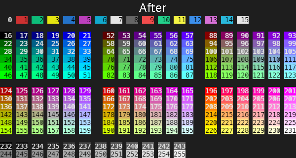 256 colors with ConPTY do work