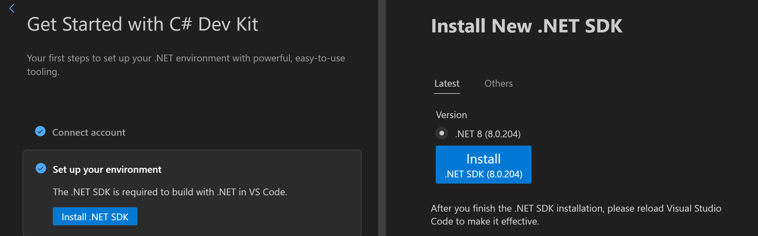 Install .NET SDK