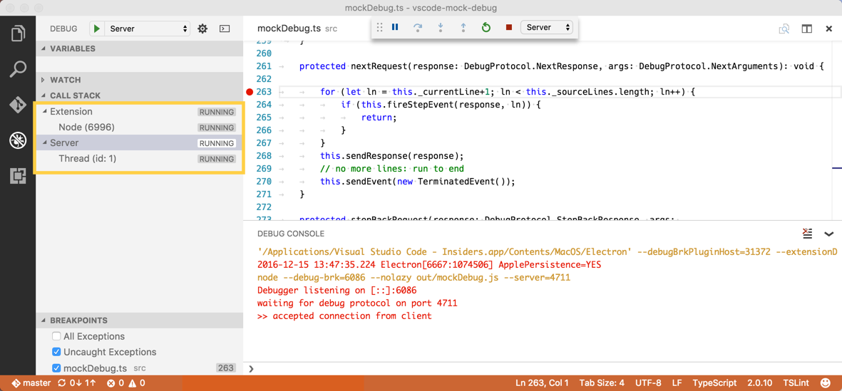 debug API windows