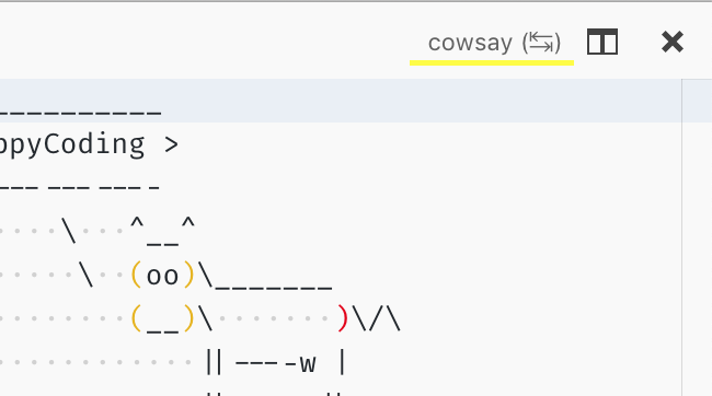 cowsay-bwd