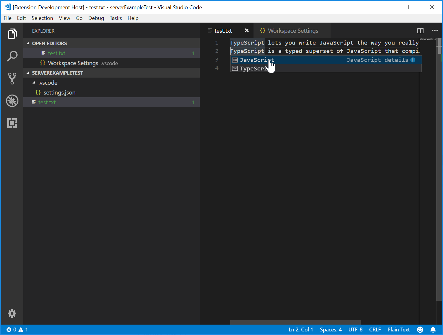 Language Server Extension Guide Visual Studio Code Extension Api