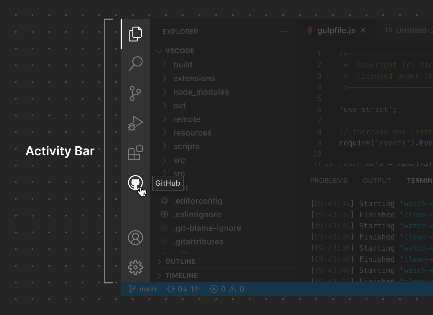 Activity Bar | Visual Studio Code Extension API