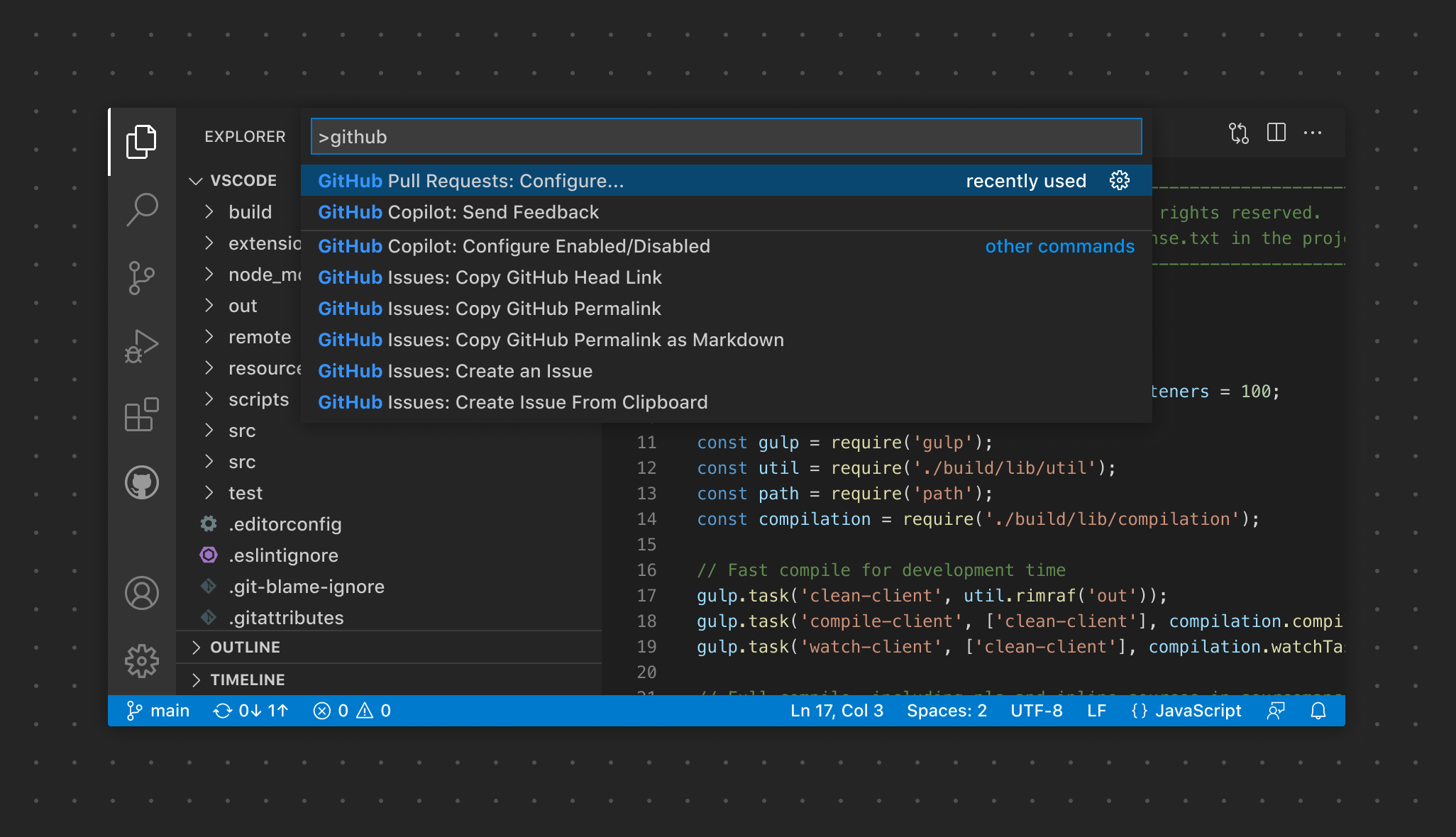 Command Palette | Visual Studio Code Extension API