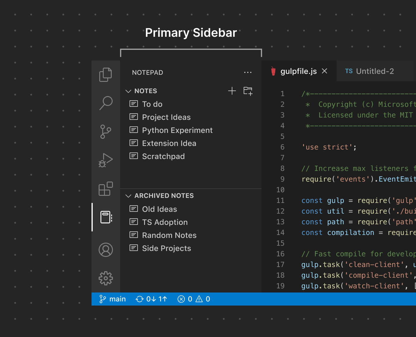 Sidebars | Visual Studio Code Extension API