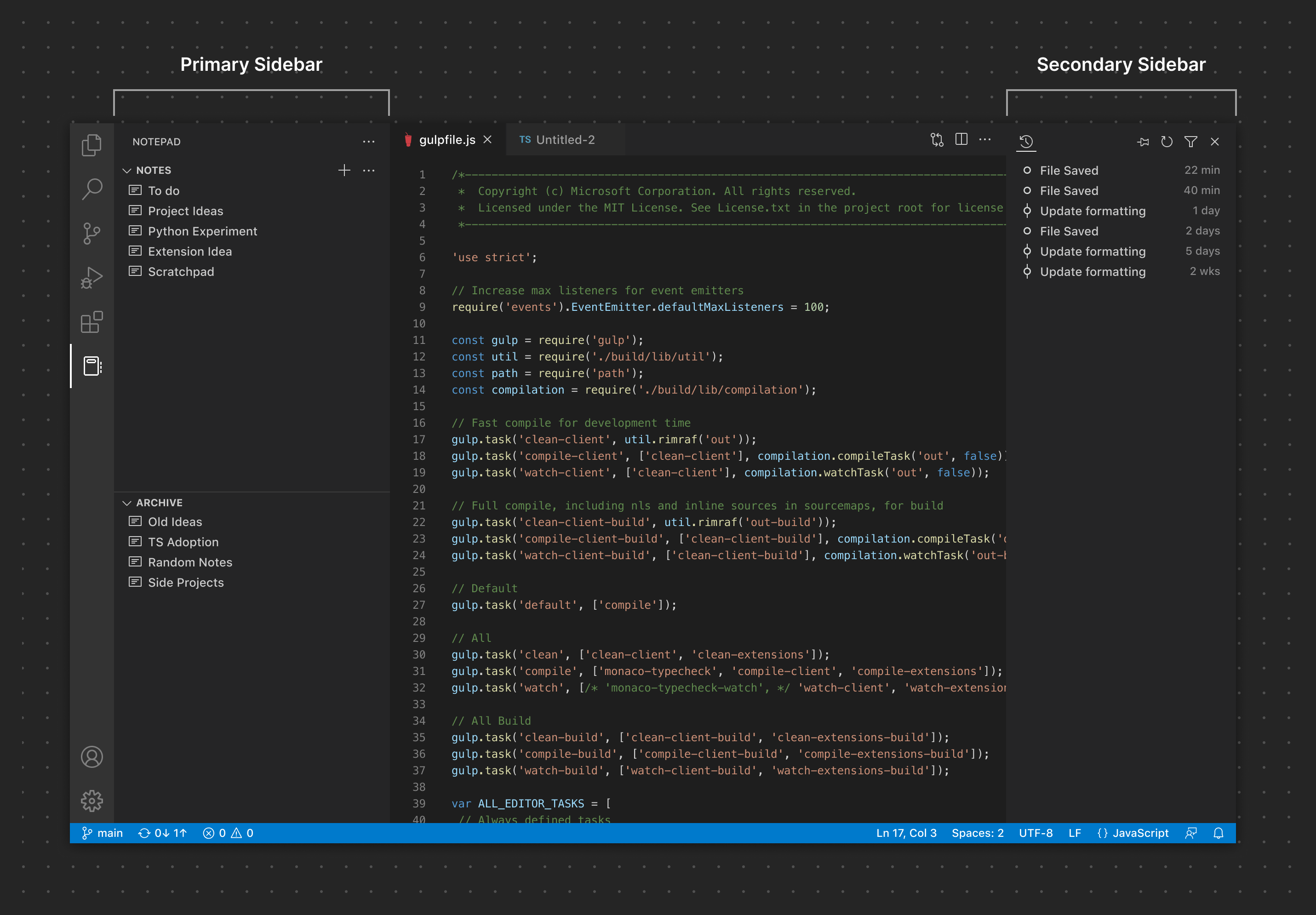 Sidebars | Visual Studio Code Extension API