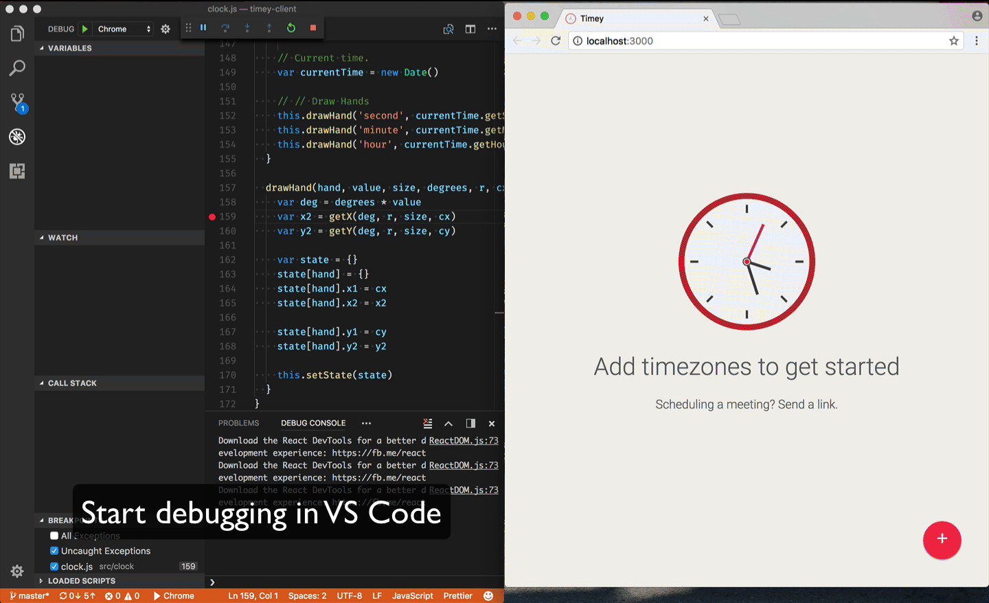 visual studio code debugger not working with chrome