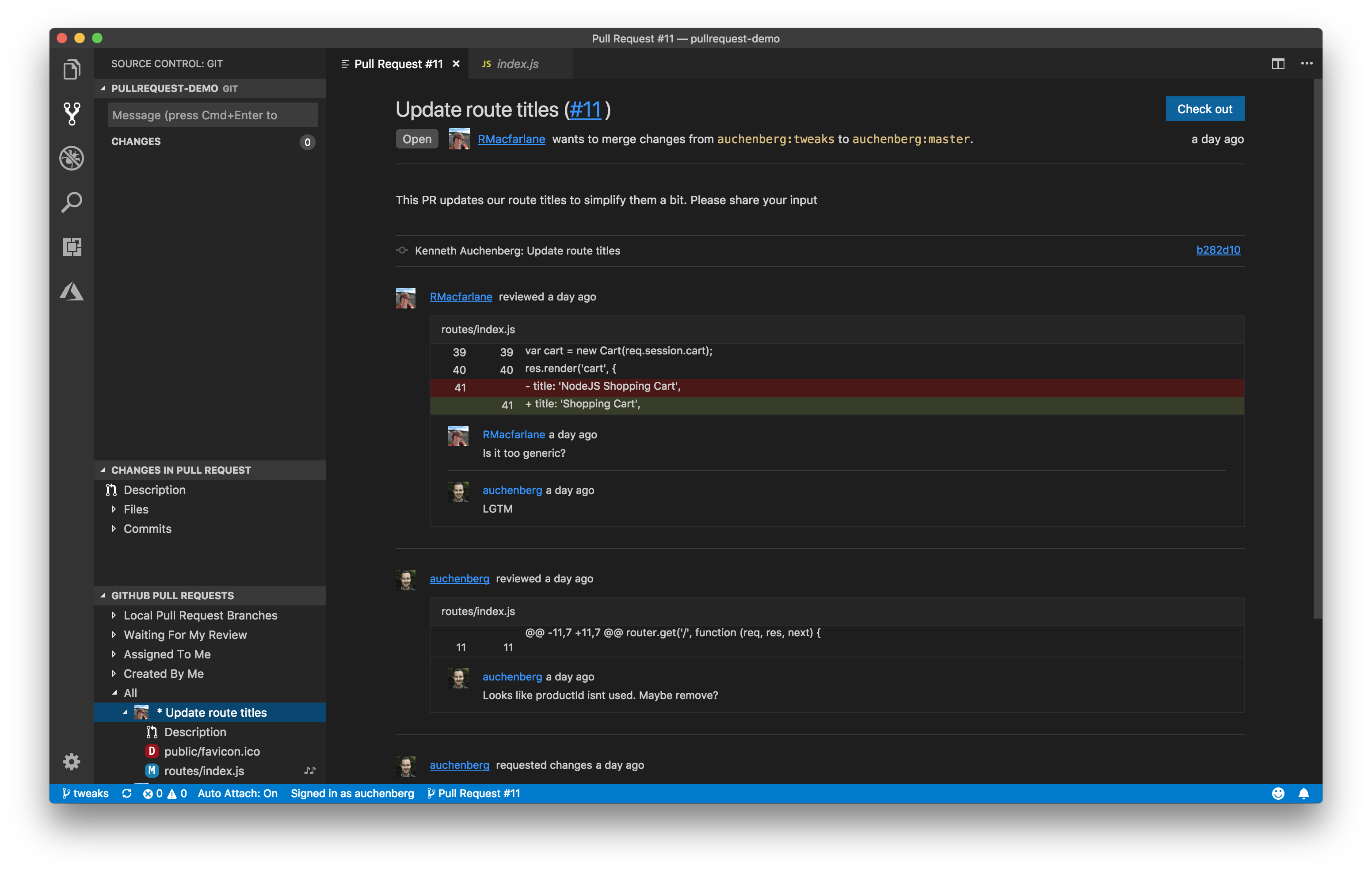 Introducing Github Pull Requests For Visual Studio Code