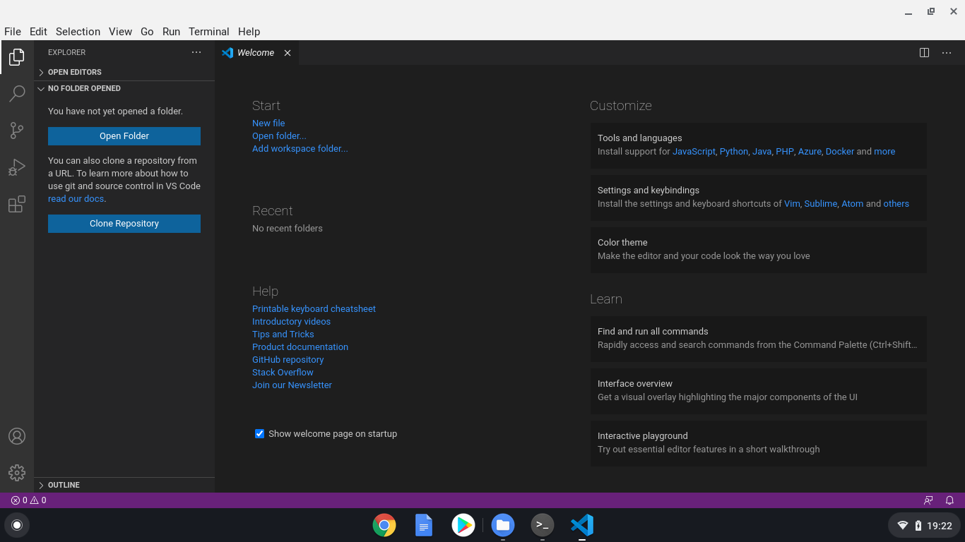 Esitellä 85+ imagen visual studio code chromebook