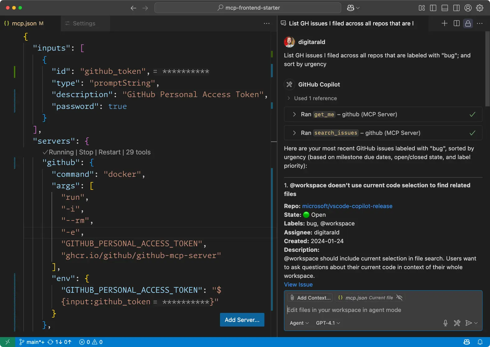 Beyond the tools, adding MCP in VS Code