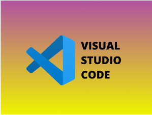 Example of text and background added to the VS Code icon