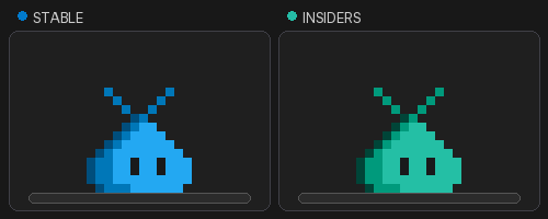 Screenshot showing the Stable and Insiders pets becoming speechless.