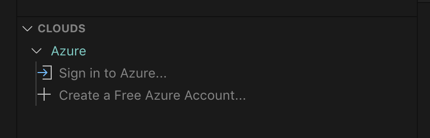 Sign in to your Azure Account