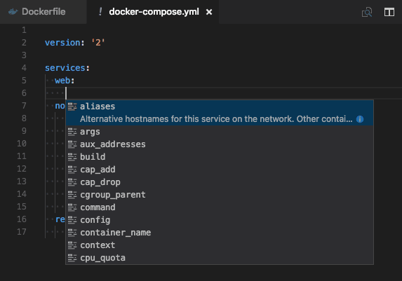 docker-compose docker for mac