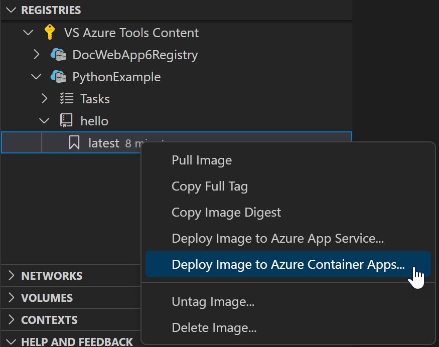 Deploy image to Azure App Service