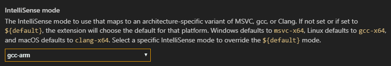 IntelliSense mode setting