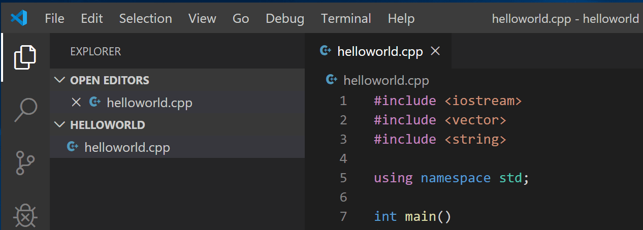 Get Started with C++ and Mingw-w64 in Visual Studio Code