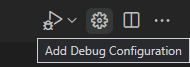 Add debug configuration play button menu