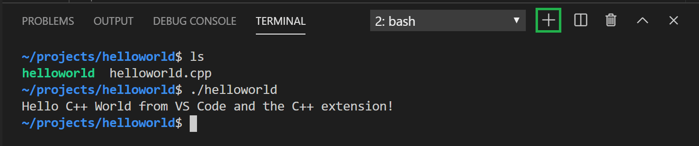 WSL bash terminal
