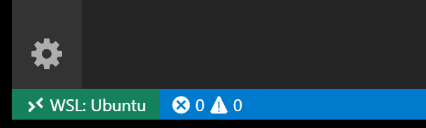 Remote context in the Status bar