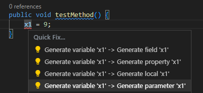 Generate parameter example
