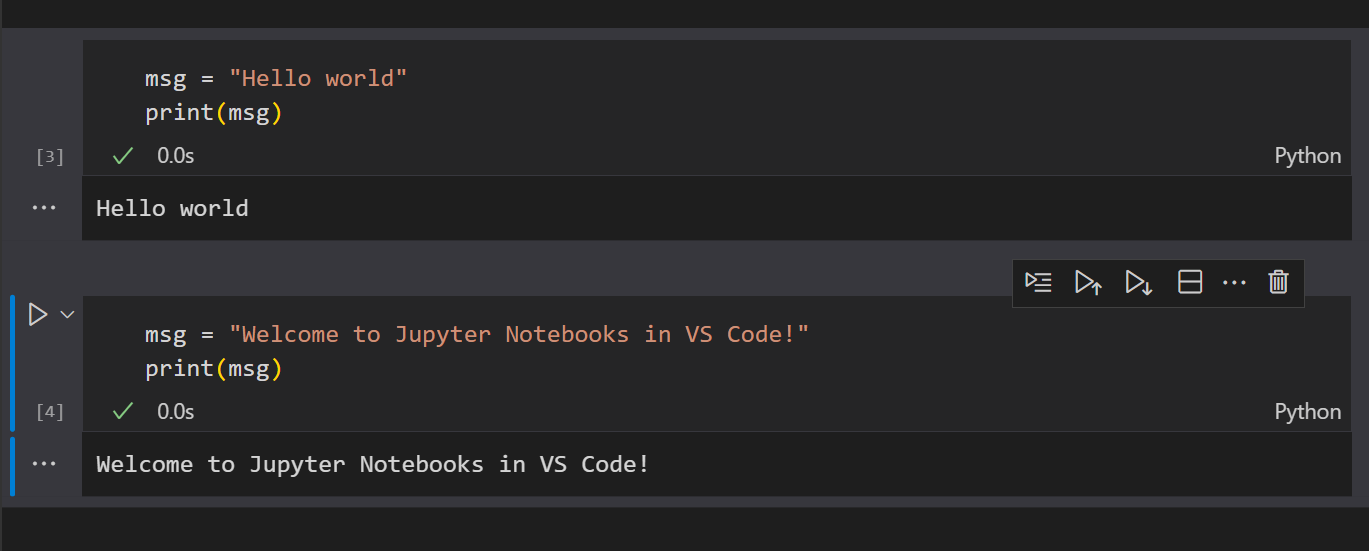 jupyter notebook visual studio code