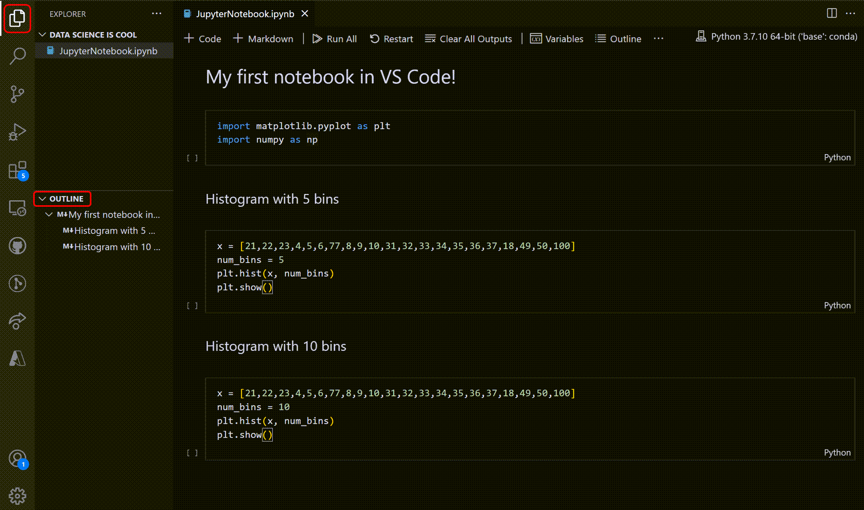 jupyter notebook markdown table