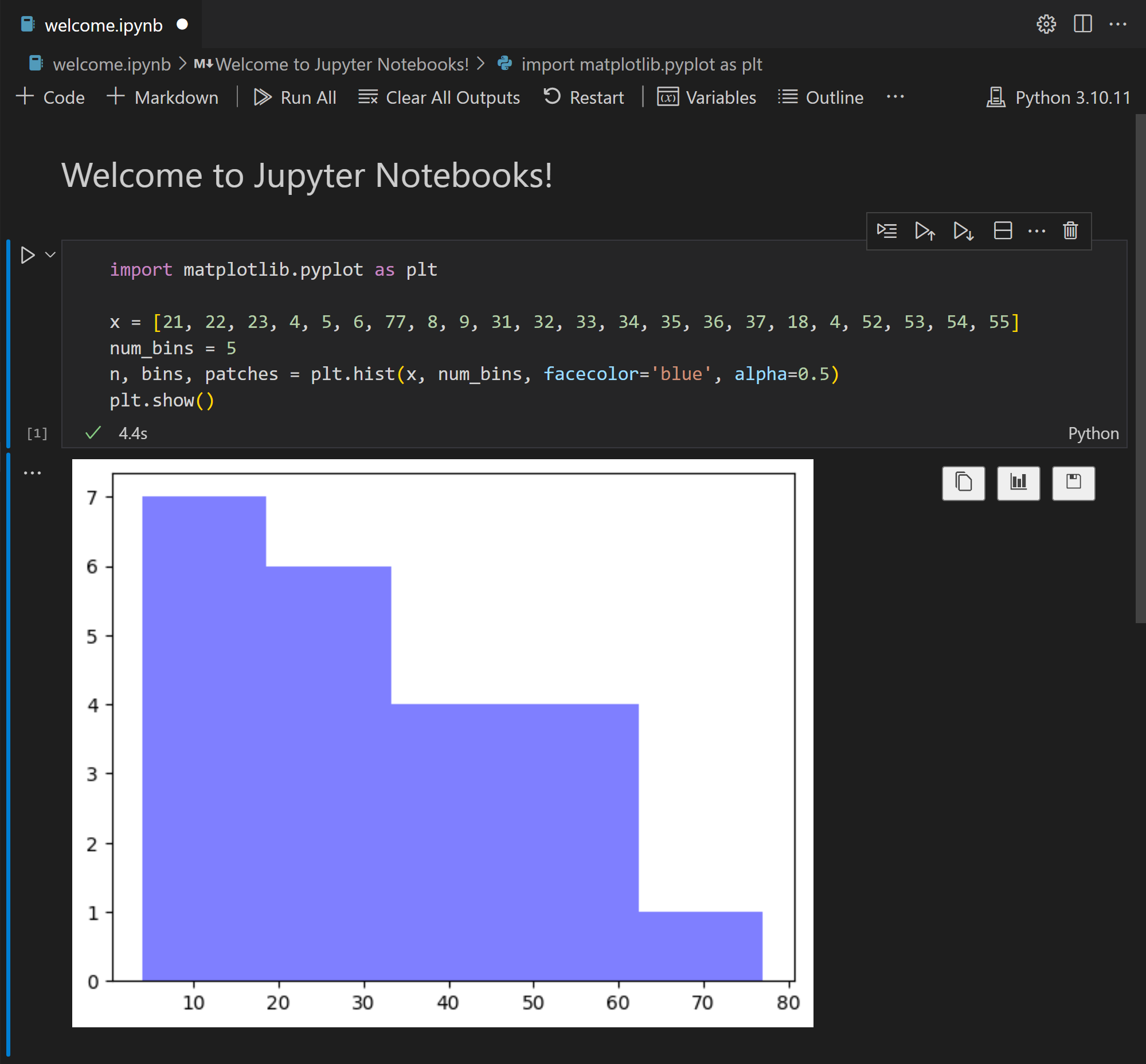 Preview of Jupyter Notebooks in VS Code