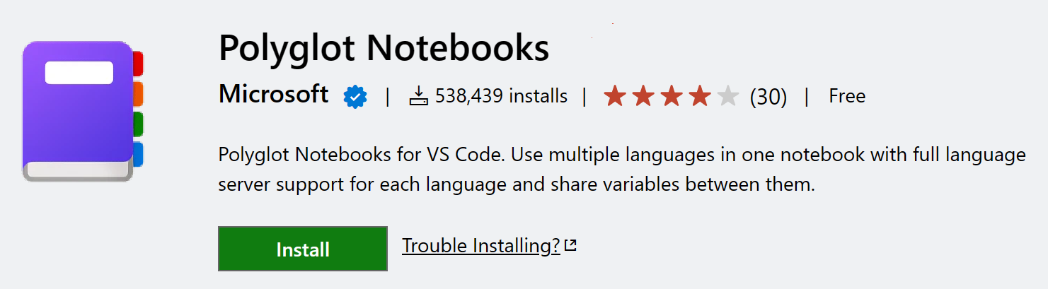 Polyglot Notebooks in VS Code