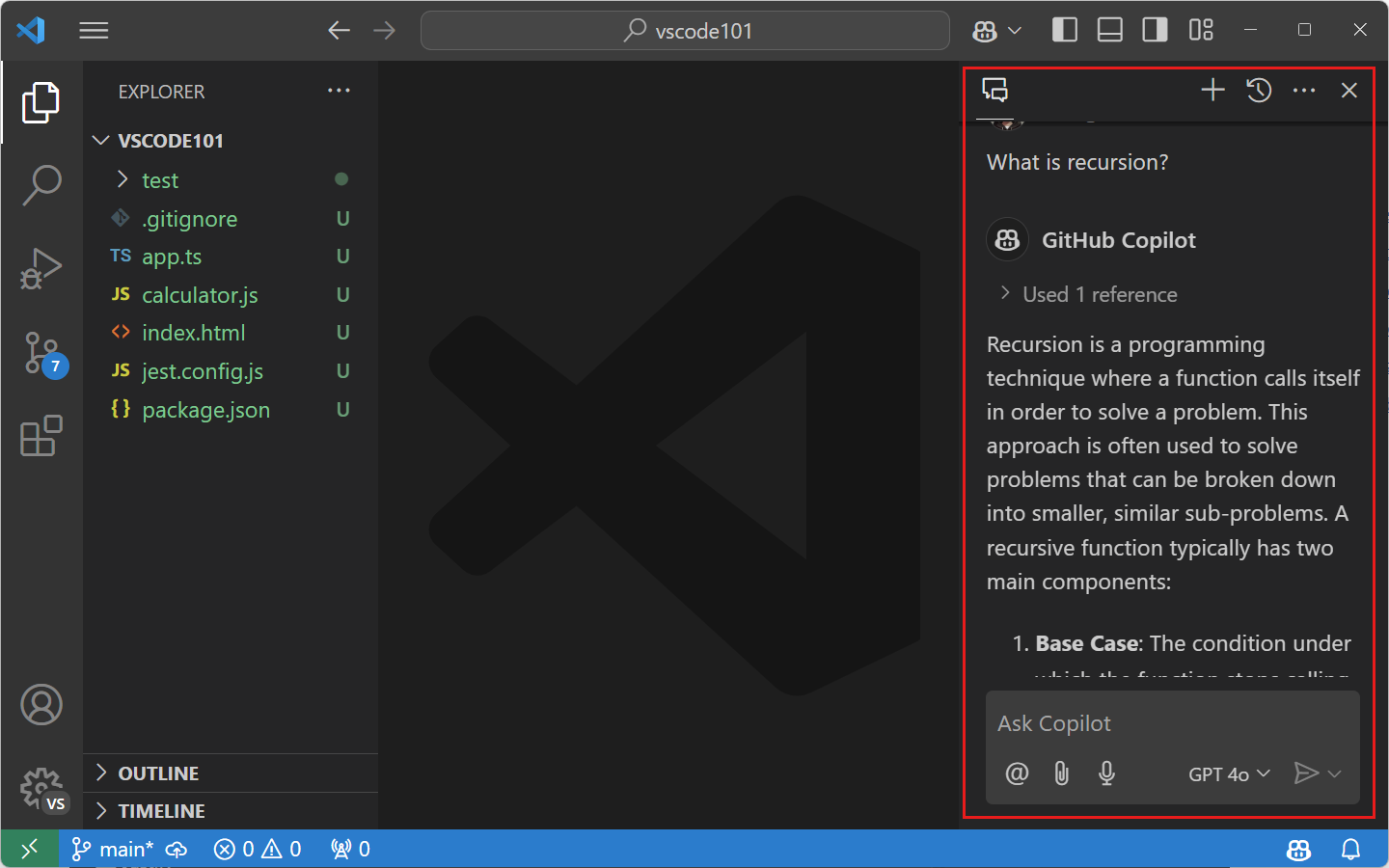 Custom layout of Visual Studio Code