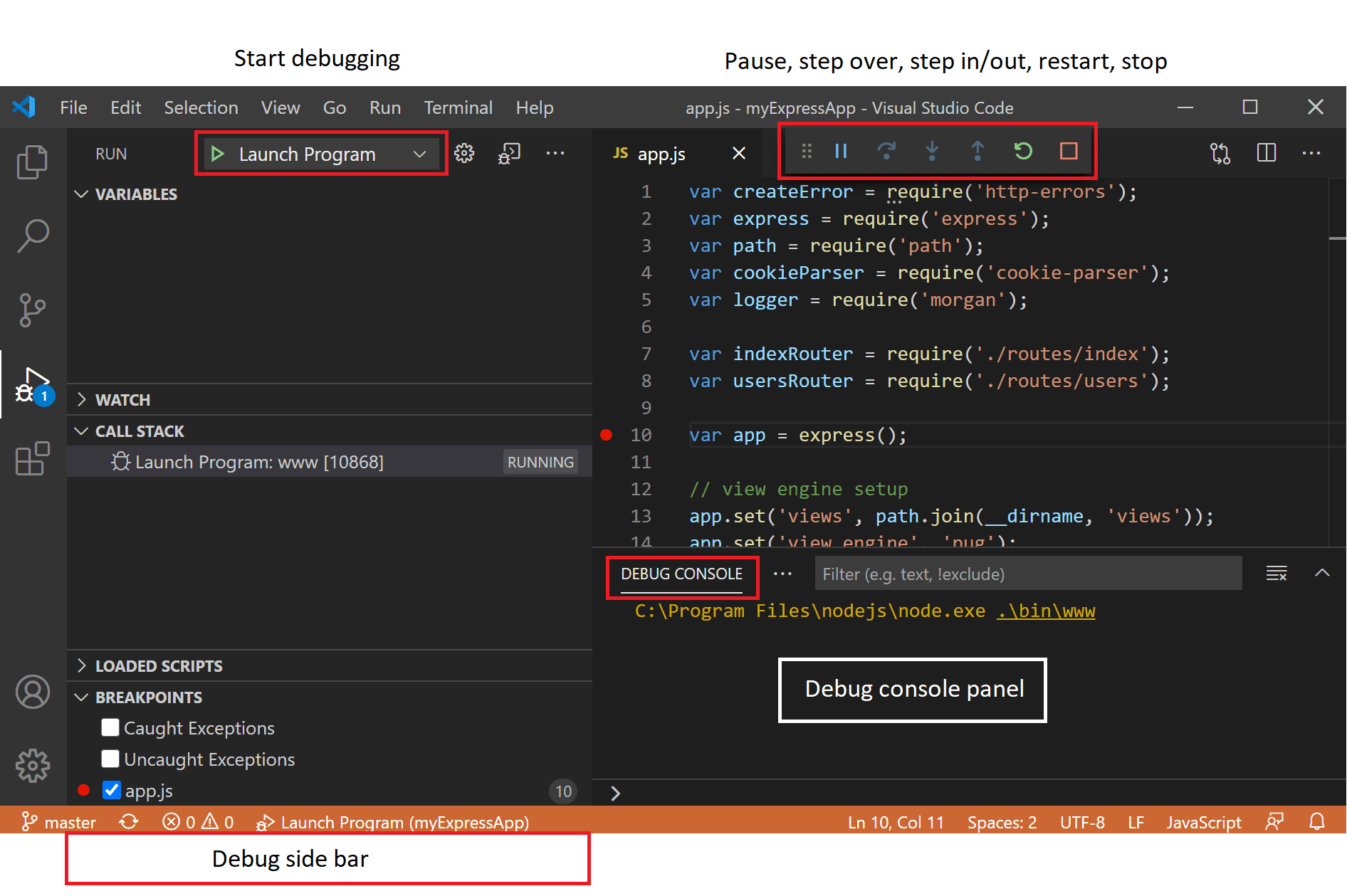 Debugging In Visual Studio Code