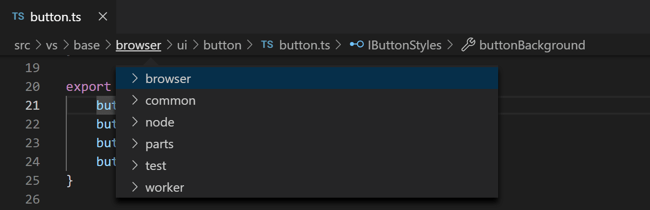 What is the meaning of a single and double check mark in VS Code