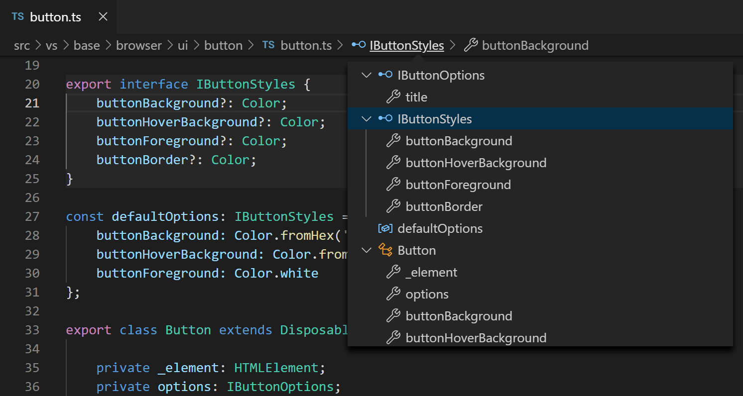 What is the meaning of a single and double check mark in VS Code