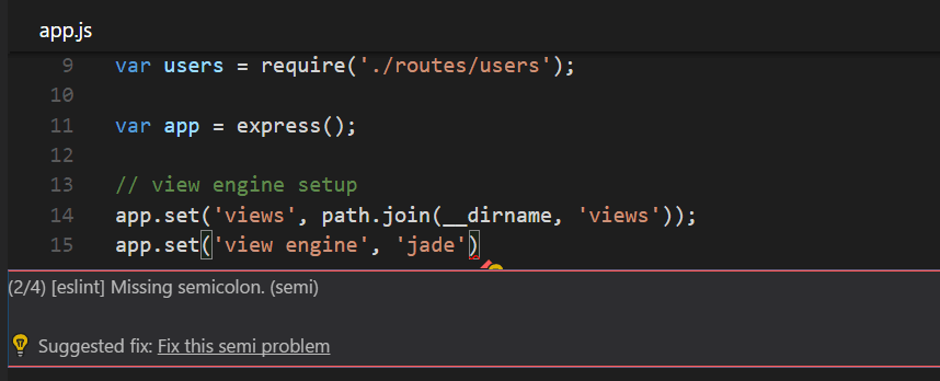 What is the meaning of a single and double check mark in VS Code