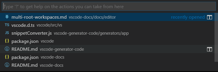 Multi-root Workspaces in Visual Studio Code