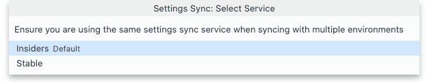 Settings Sync Switch Service