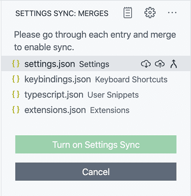 Settings Sync in Visual Studio Code