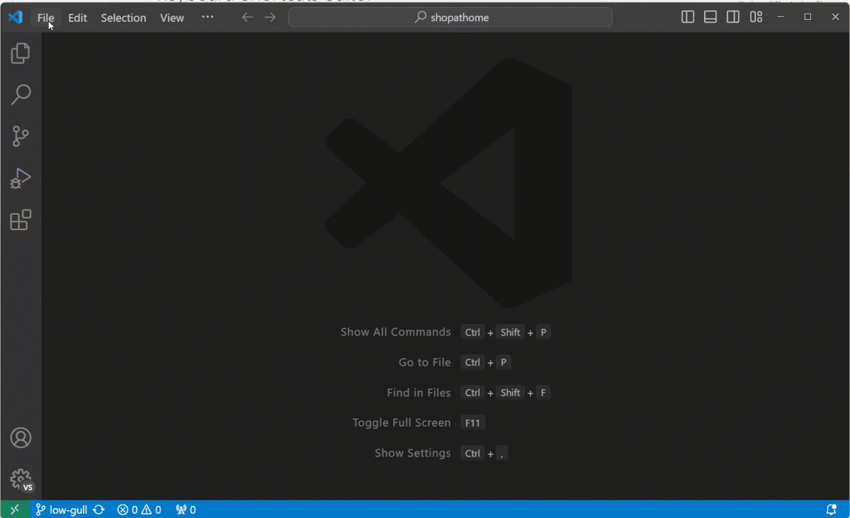 Visual Studio Code Key Bindings