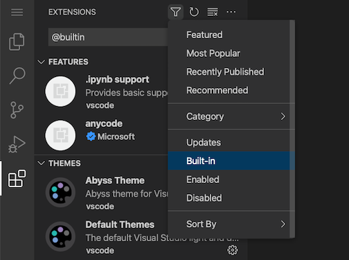 change to dark theme in visual studio for mac