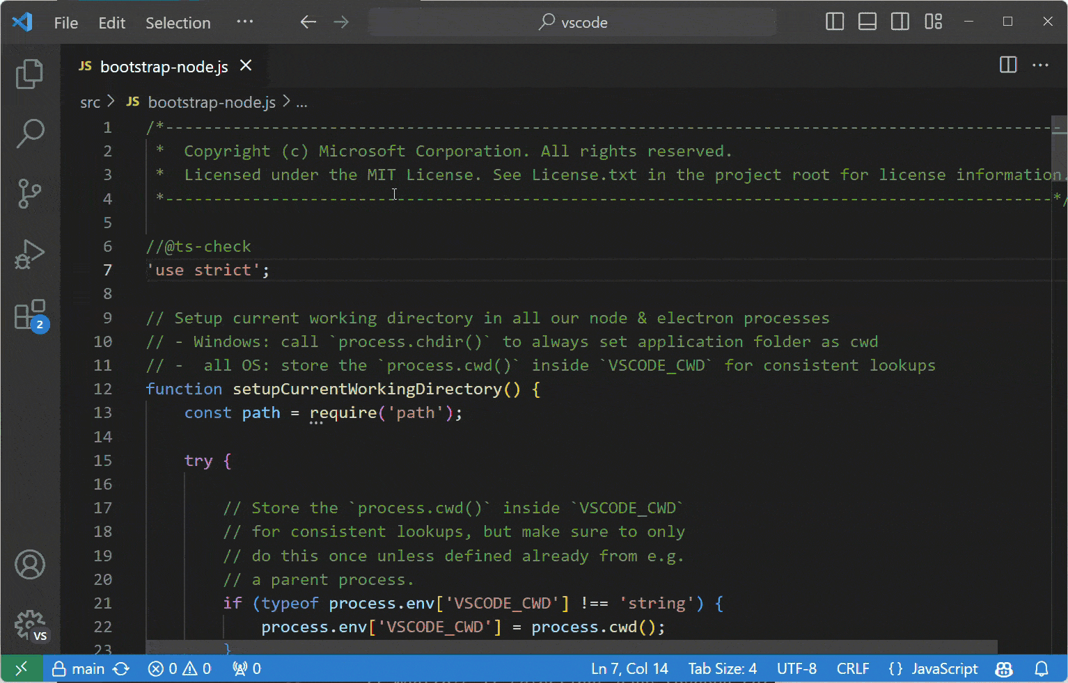 visual studio code use visual studio shortcuts